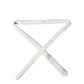 Off White Solid 100% Silk Adjustable Men Tied Necktie Tie