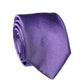 Purple Satin 100% Silk Adjustable Men Tied Necktie Tie