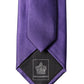 Purple Satin 100% Silk Adjustable Men Tied Necktie Tie