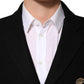 Black Heraldic Patch Single Breasted Jacket