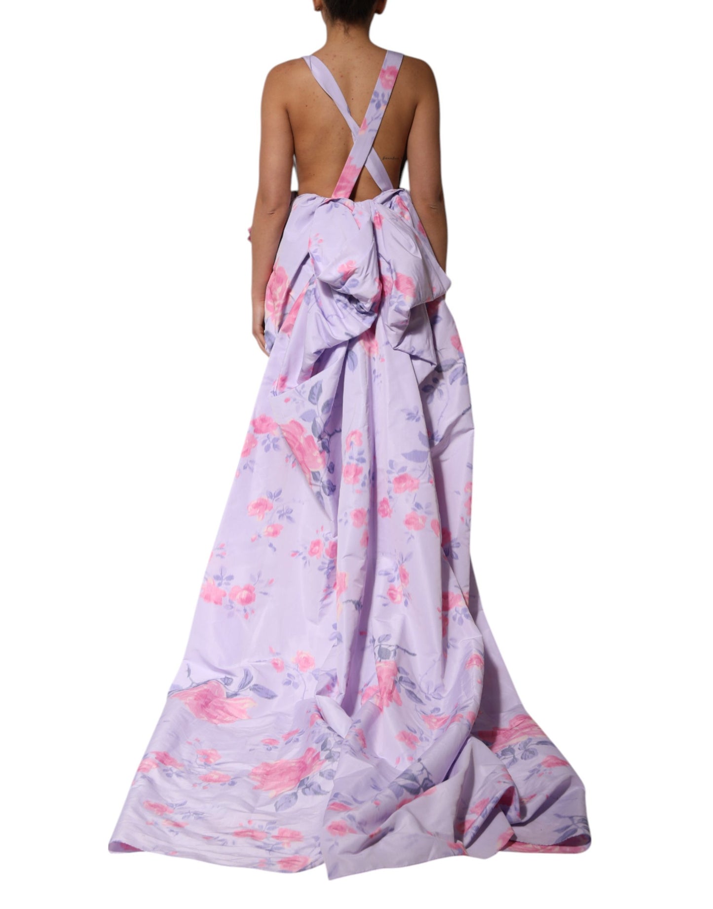 Multicolor Floral Runway Maxi Dress