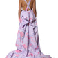 Multicolor Floral Runway Maxi Dress