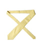 Yellow Solid Satin Silk Adjustable Women Tied Necktie Tie