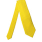 Yellow Solid Polyester Adjustable Women Tied Necktie Tie
