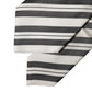 Black White Stripes Silk Adjustable Women Necktie Tie