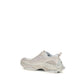 White Polyurethane Chunky Sneakers
