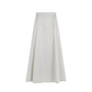 Gray Elastane Long Skirt