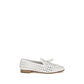 White Calf Leather Bos Taurus Slip-On Loafers