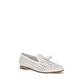 White Calf Leather Bos Taurus Slip-On Loafers