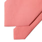 Coral Pink Polyester Adjustable Women Tied Necktie Tie