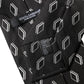 Black Patterned Silk Adjustable Women Tied Necktie Tie