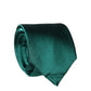 Dark Green Satin Silk Adjustable Women Tied Necktie Tie