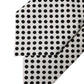 White Black Polka Dot Silk Adjustable Women Necktie Tie