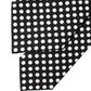 Black White Polka Dot Silk Adjustable Women Necktie Tie