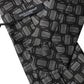 Black White Geometric Silk Adjustable Women Necktie Tie