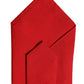 Red Solid Silk Cotton Adjustable Women Necktie Tie