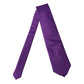 Purple Polyester Satin Adjustable Women Tied Necktie Tie