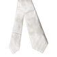 Off White Geometric Silk Adjustable Women Necktie Tie