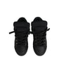 Black Leather Low Top Portofino Sneakers Shoes