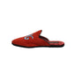 Red Suede DG King Men House Slipper Shoes