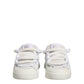 White Calfskin Leather Low Top Sneakers Shoes