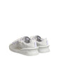 White Calfskin Leather Low Top Sneakers Shoes
