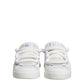White Calfskin Leather Low Top Sneakers Shoes