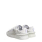 White Calfskin Leather Low Top Sneakers Shoes