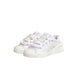 White Calfskin Leather Low Top Sneakers Shoes