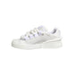 White Calfskin Leather Low Top Sneakers Shoes