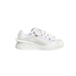 White Calfskin Leather Low Top Sneakers Shoes