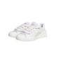 White Calfskin Leather Low Top Sneakers Shoes