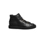 Black Leather Lace Up Men Ankle Boots Shoes