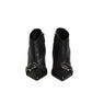 Black Devotion Quilted Buckled Boots Shoes