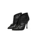Black Devotion Quilted Buckled Boots Shoes