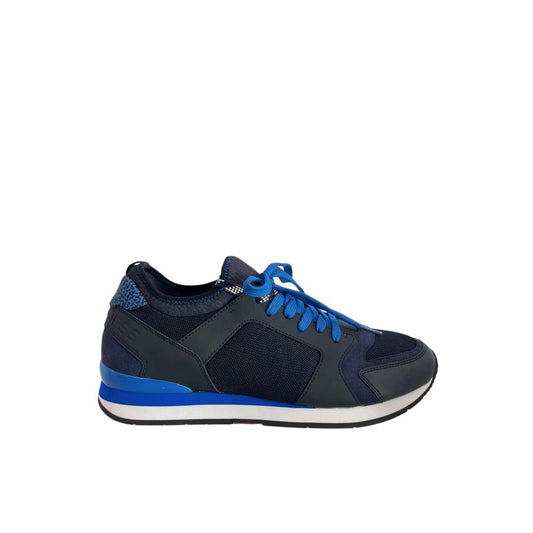 Blue Rubber Men Sneaker