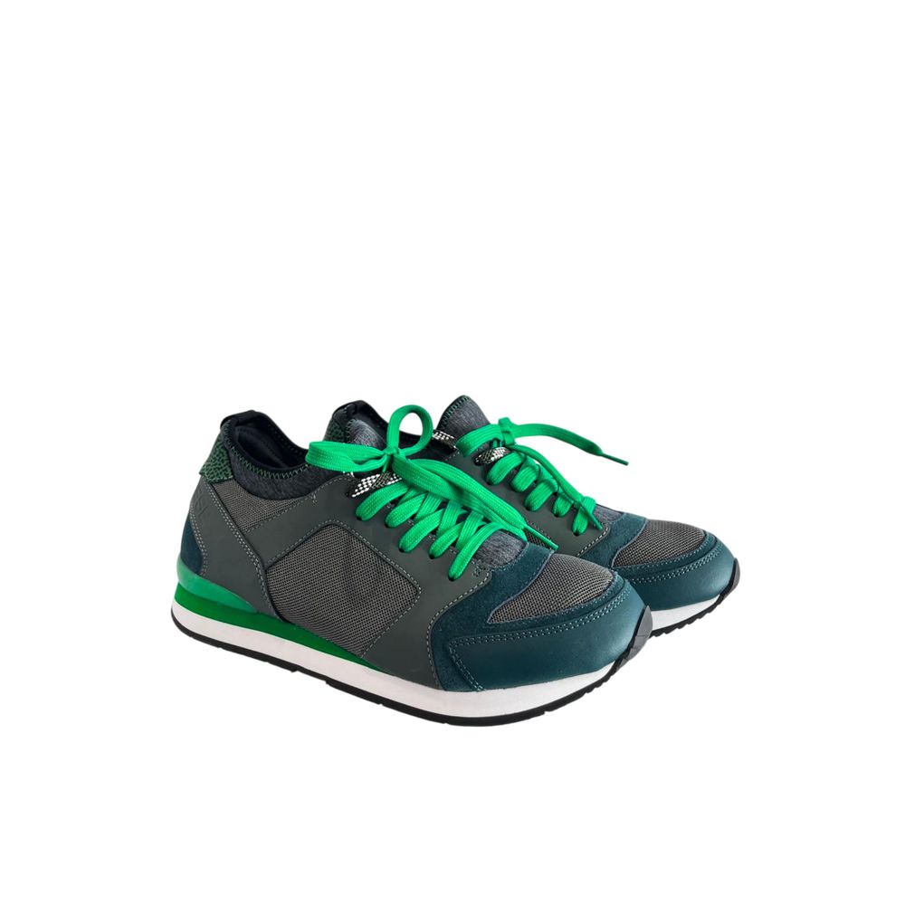 Green Rubber Men Sneaker