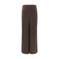 Brown Acetate Midi Skirt