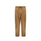 Brown Elastane Casual Pants