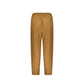 Brown Elastane Casual Pants