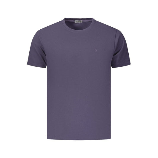 Blue Cotton Men's T-Shirt