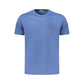 Blue Cotton Men's T-Shirt