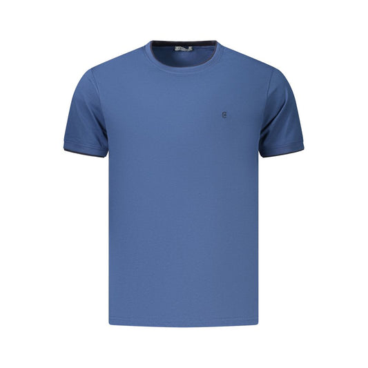 Blue Cotton Men's T-Shirt