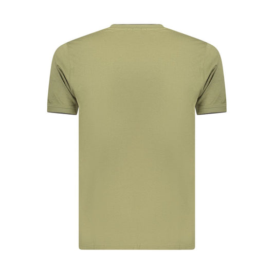 Green Cotton Men's T-Shirt