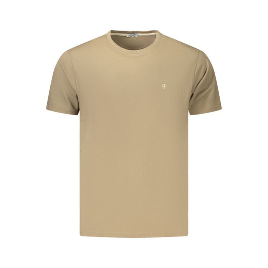 Brown Cotton Men's T-Shirt