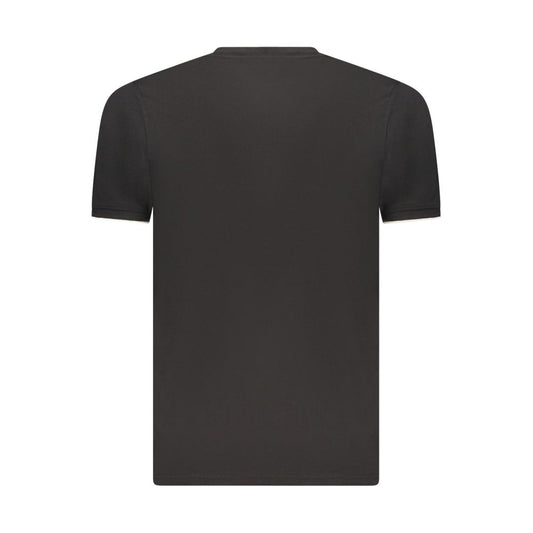 Black Cotton Men's T-Shirt