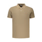 Brown Cotton Men's Polo Shirt