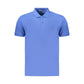 Blue Cotton Men's Polo Shirt