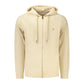 Beige Cotton Men Hoodie