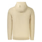 Beige Cotton Men Hoodie